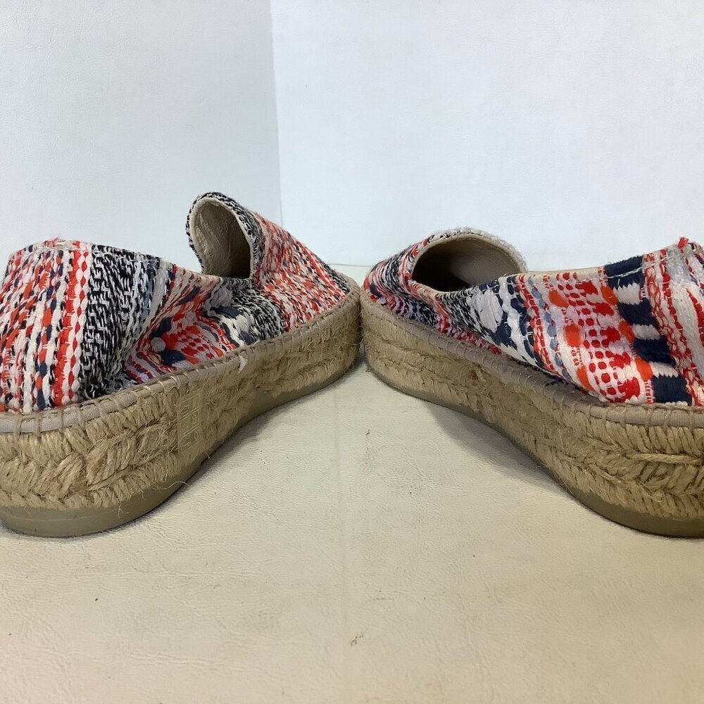 Manebi Espadrilles Tweed Shoes Size 38 Multicolor Made Spain - Picture 7 of 12